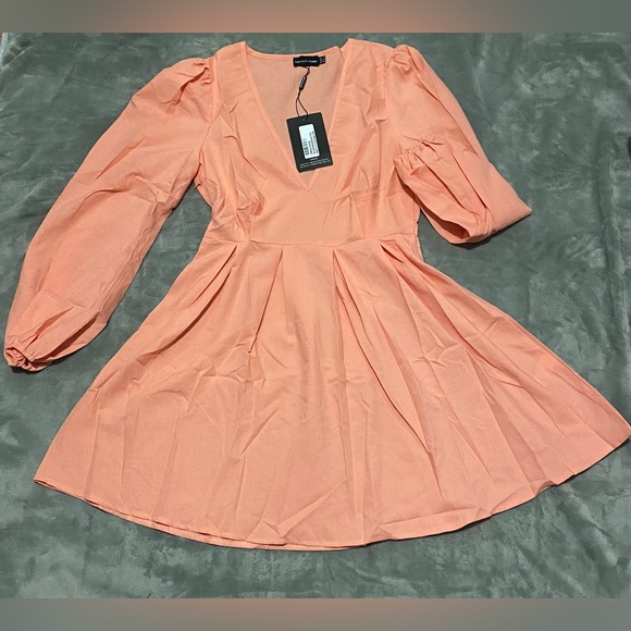 PLT PEACH SKATER DRESS - Picture 2 of 5
